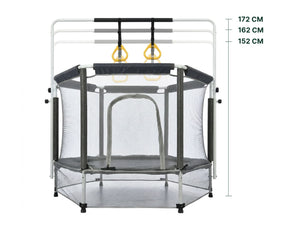 Gym Plus MEMAX Kids Indoor Trampoline - with Horizontal Bar TRAMP002
