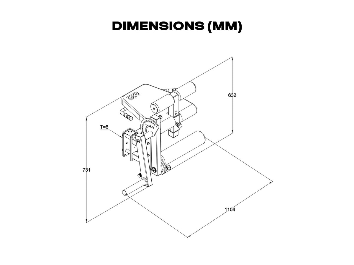 EVOLVE Leg Curl & Extension Rack Attachment