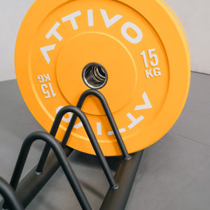 ATTIVO Weight Plate Rack and Barbell Stand