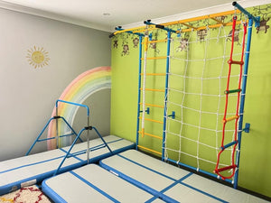 7 In 1 Climbing Wall for Kids, Indoor Kids Ladder Wall Gym Play Set