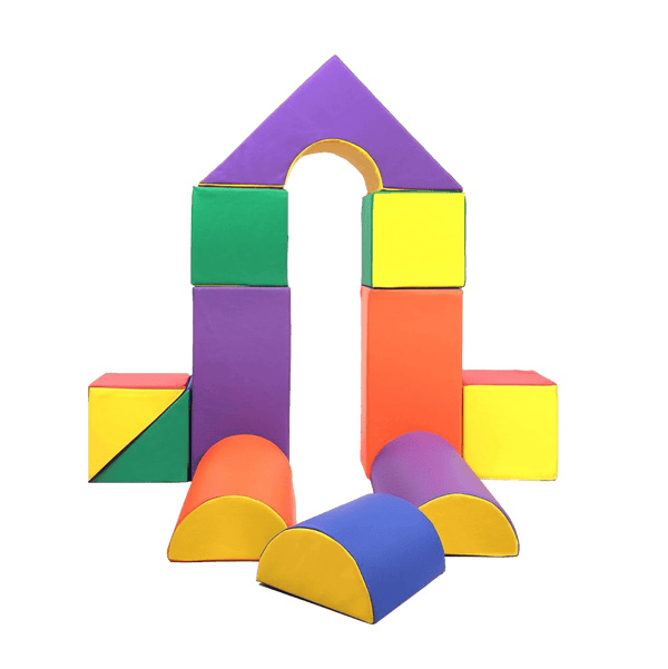 Gym Plus MEMAX Soft Castle Building Blocks - 11 Piece BLK11MED