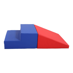 YOZZI Large Soft Block Playset Step n Slide Foam Play Structure - 2 Piece