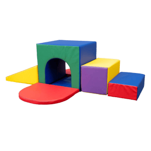 MEMAX Sensory Large Soft Block Indoor Tunnel Maze Climber - 6 Pieces