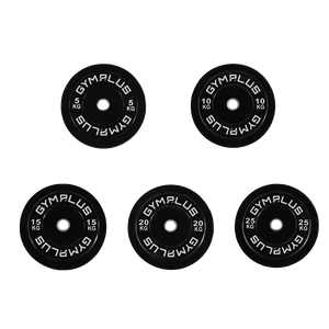Black Olympic Rubber Bumper Weight Plates 5/10/15/20/25kg