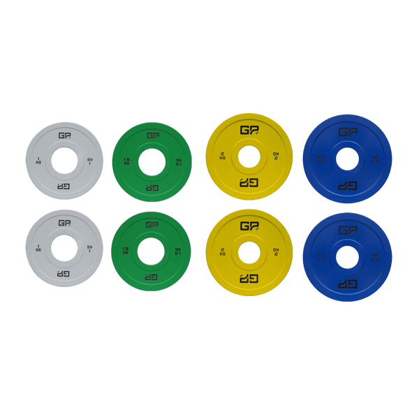 Gym Plus Colour Change Plates 1.0/1.5/2.0/2.5KG (Olympic) FRAC-ALL