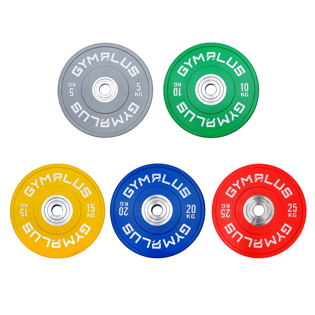 Colour Olympic Rubber Bumper Weight Plates 5/10/15/20/25kg