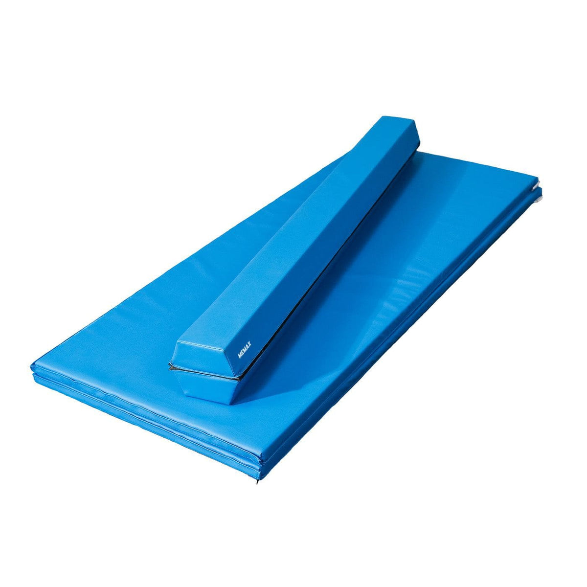 3 Piece Gymnastics Starter Combo - Foldable Balance Beam and 2 x Cartwheel Mats