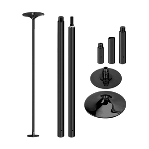 MEMAX Portable Dancing Pole - Static and Spinning - Black