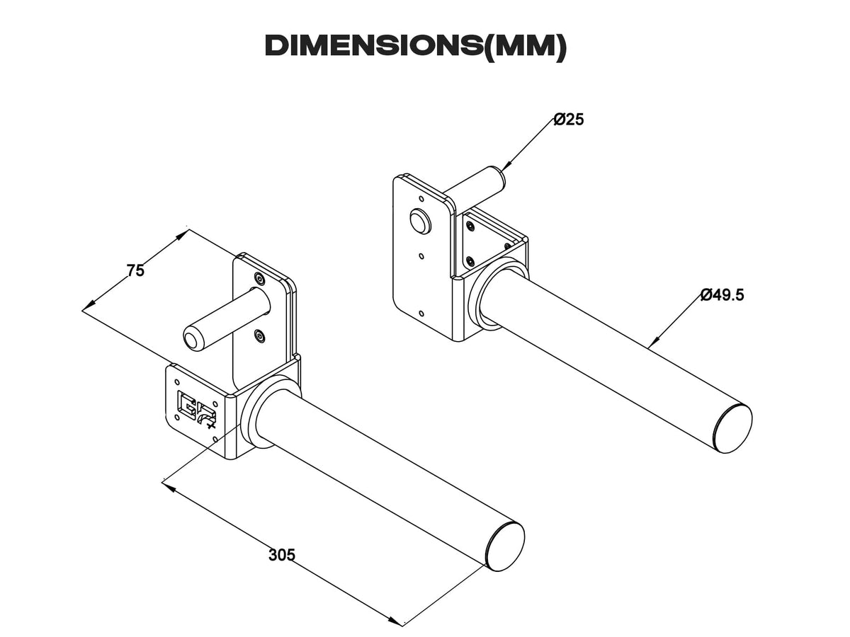 EVOLVE Plate Pegs - Pair