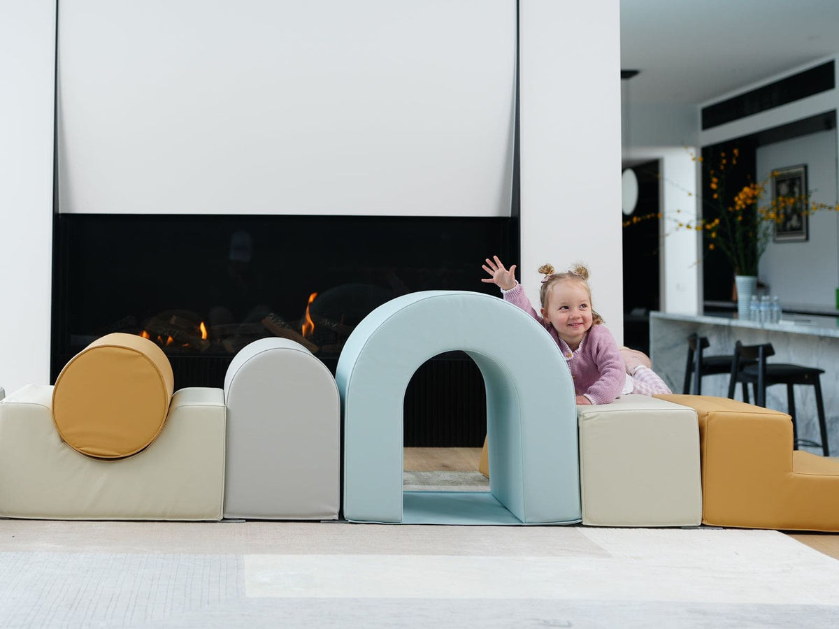 Sensory Soft Play Building Blocks and Ball Pit - 9 Piece (Large)