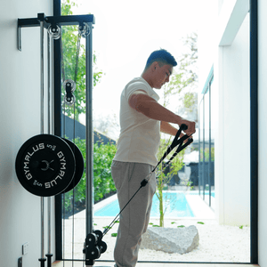 Wall Mount Cable Station with Dual Pulley System - Aluminium Pulley Wheels V2.0