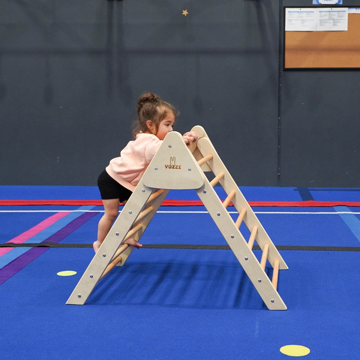 Pikler Foldable Climbing Triangle with Tent and Reversible Ramp