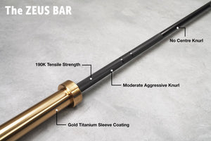 ATTIVO Men's Olympic Barbell - ZEUS Bar 20KG