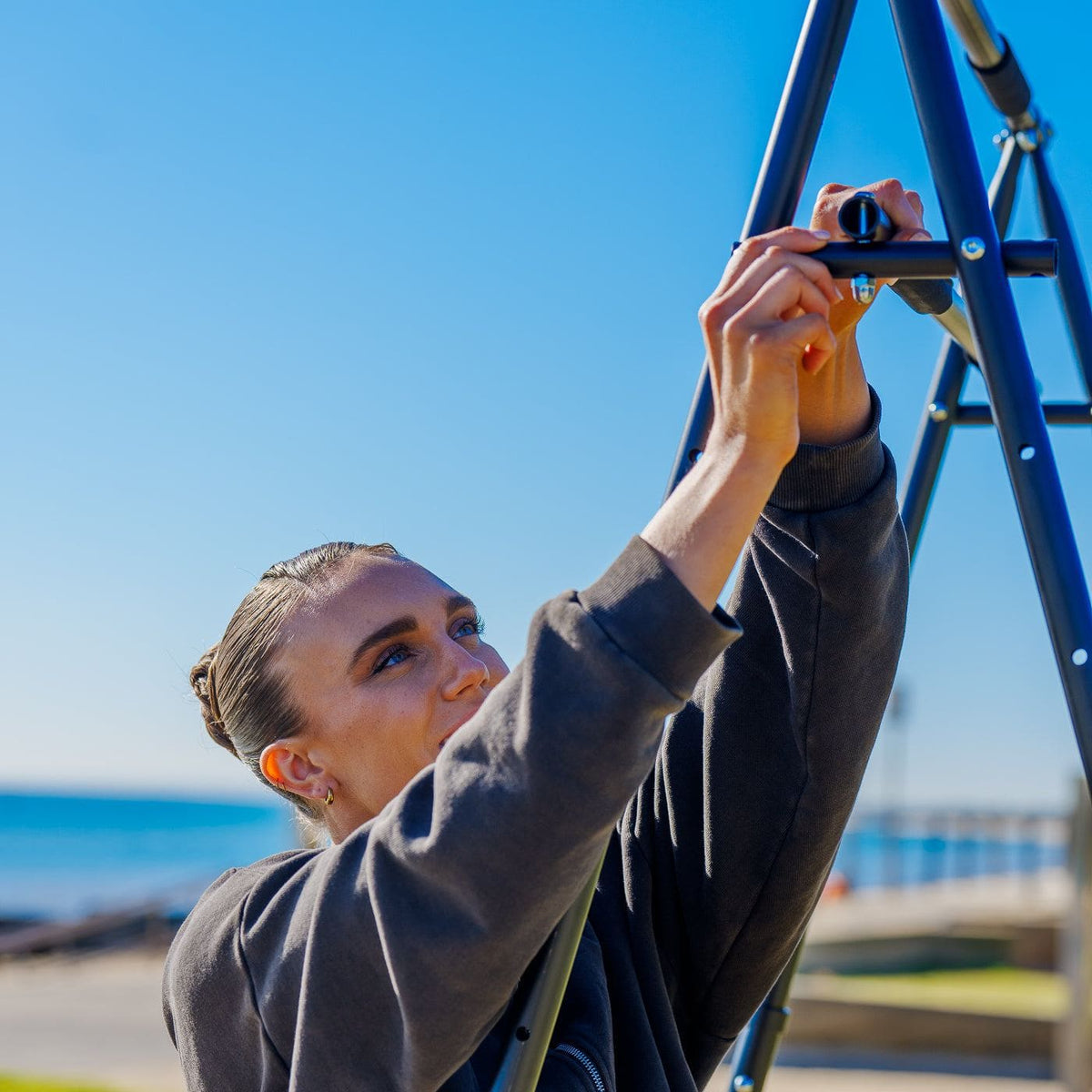 MEMAX Foldable Pull-Up and Aerial Yoga Stand