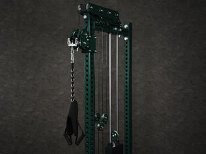 Gym Plus Ab Crunch Harness Cable Attachment CABLE-CRUNCH harness is attached to Evolve Cable Tower