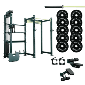 Gym Plus Evolve Extended Cable System with Storage Garage Gym Package EV-EXTCB-STOR-BLK-FULL