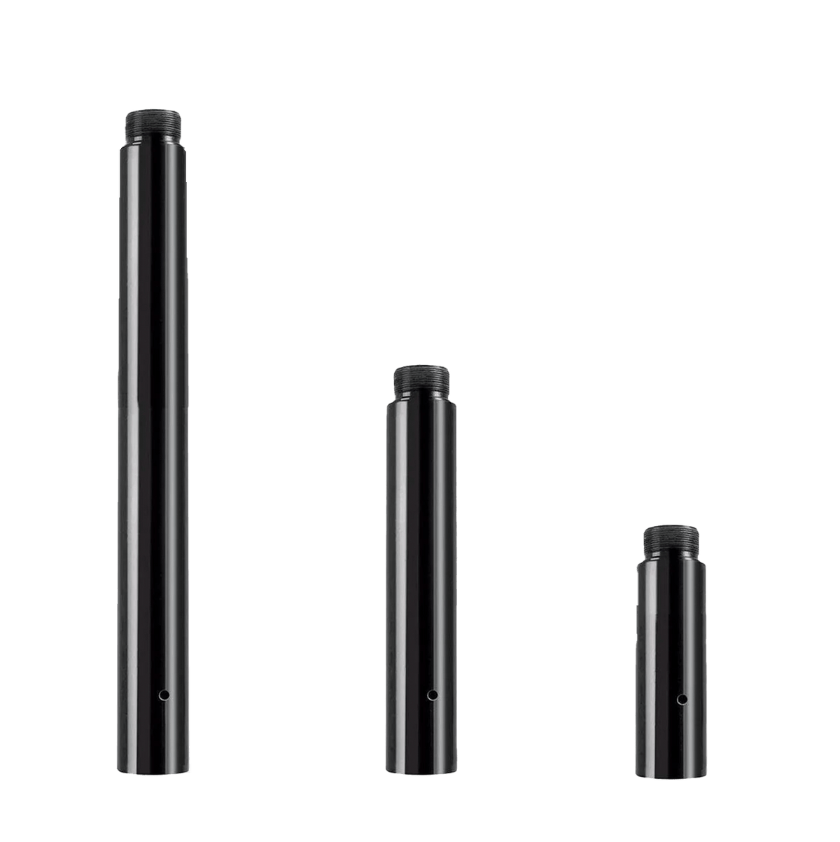 Portable Dancing Pole Extension 125mm 250mm 500mm (Black)