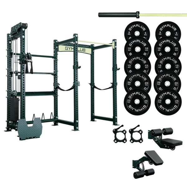 Gym Plus Evolve Extended Cable System with Storage Garage Gym Package EV-EXTCB-STOR-BLK-FULL