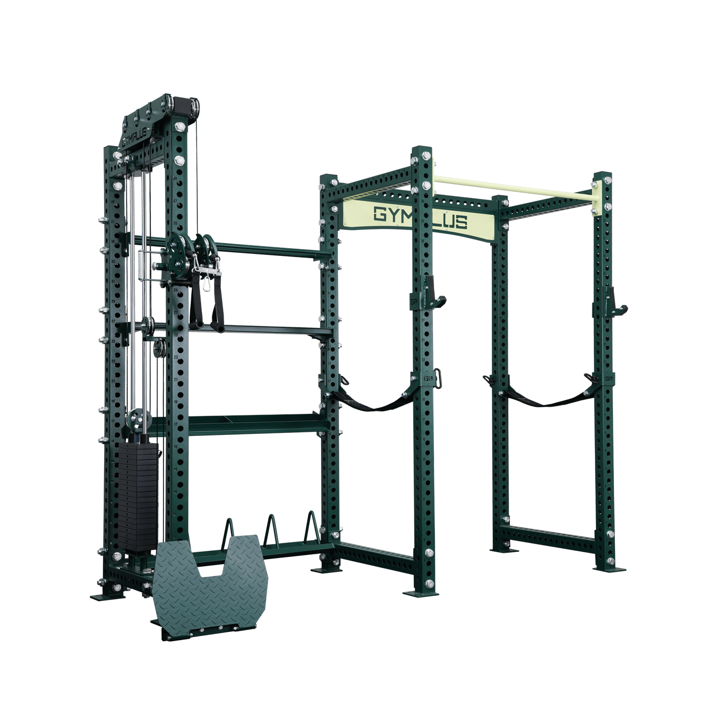 Evolve Power Rack with Cable System and Extended Storage