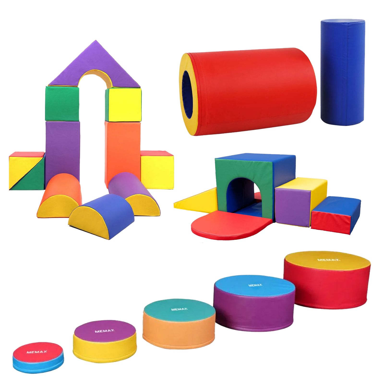 Gym Plus MEMAX Sensory Explorer Adventure Soft Play Package - 24 Pieces FADVENTURE-COMBO