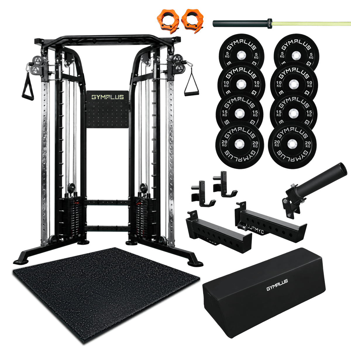 Gym Plus Oasis Garage Gym Package – Complete Setup FULL-OASIS-BLK