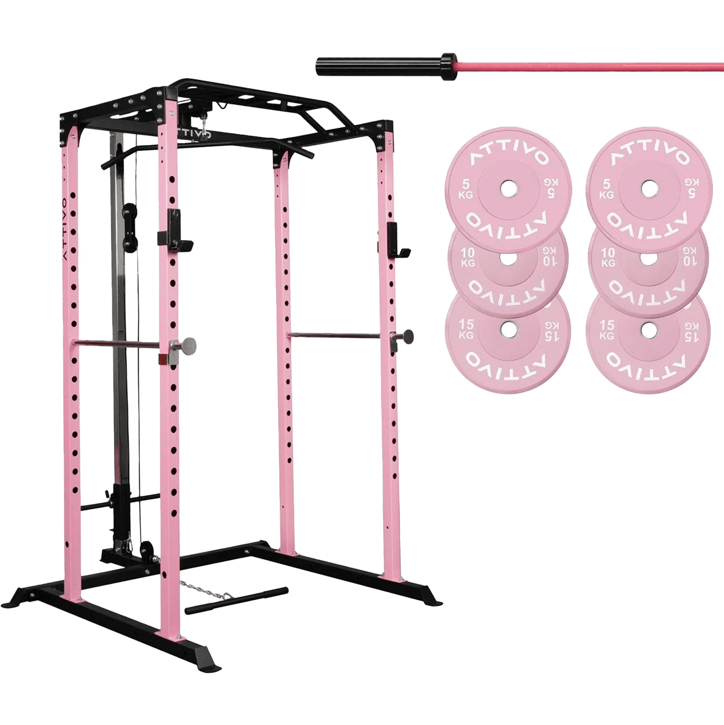 Essential Garage Gym Package - Pink