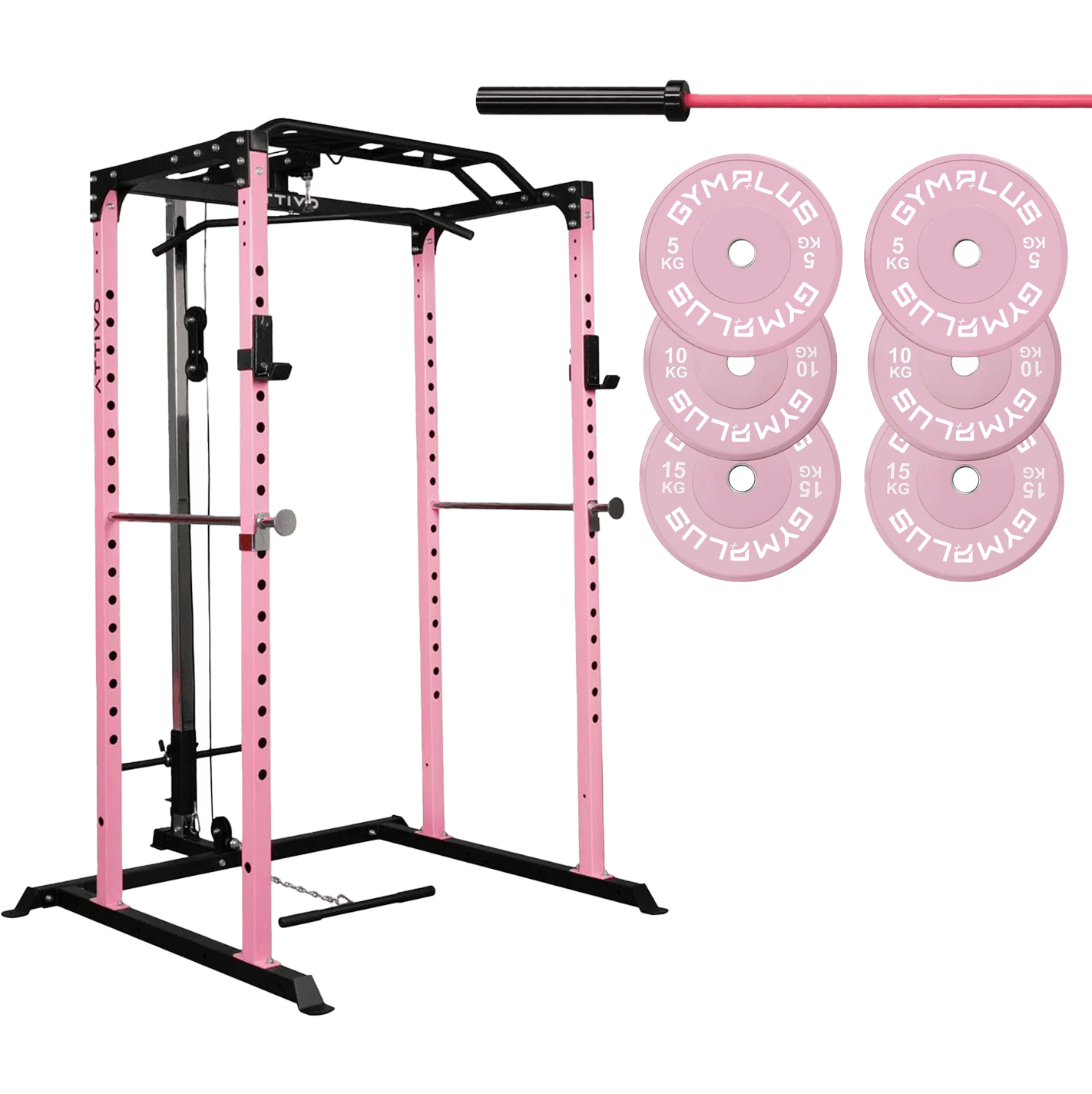 Essential Garage Gym Package - Pink