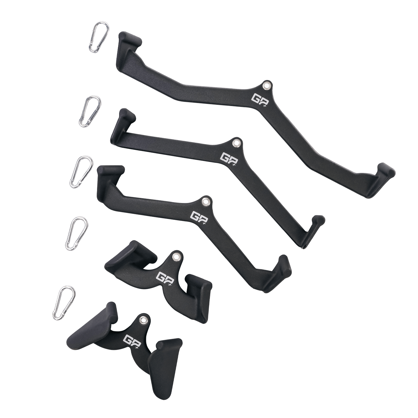 Gym Cable Machine Attachment Set - 5 Handles