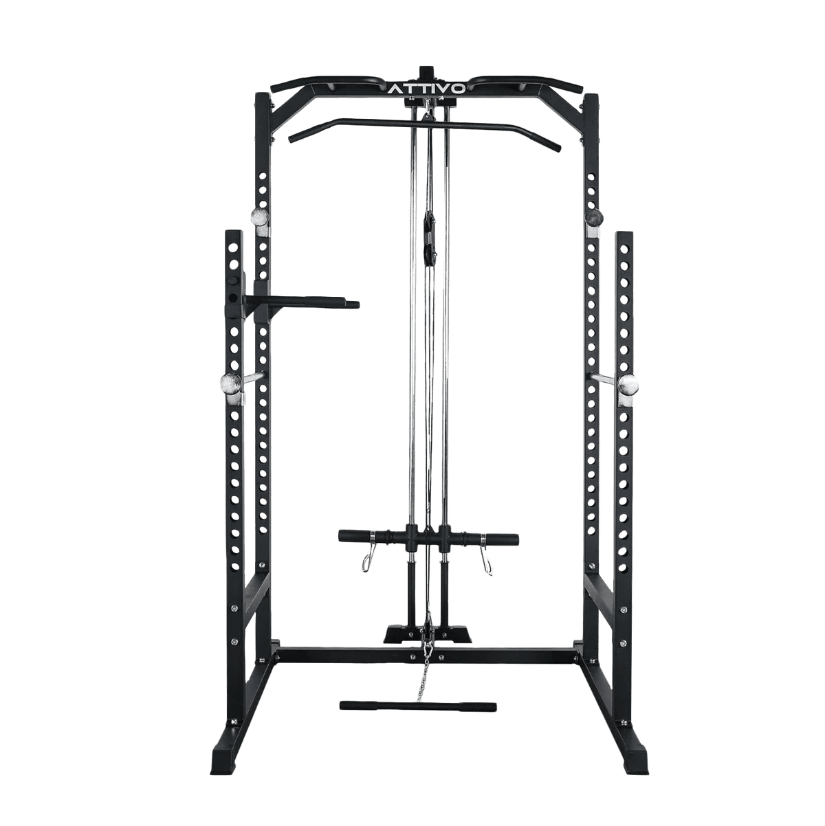 ATTIVO L2 Half Power Rack with Lat Pulldown System Option