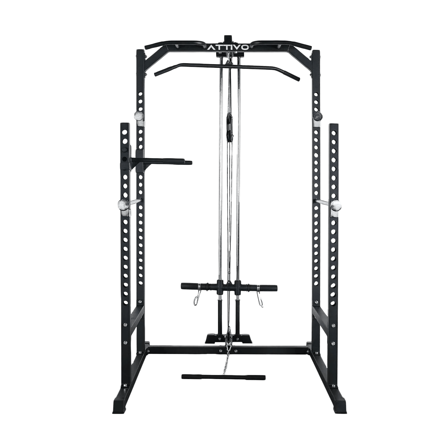 ATTIVO L2 Half Power Rack with Lat Pulldown System Option
