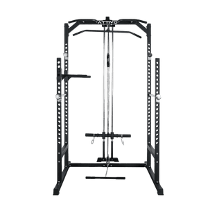 ATTIVO L2 Half Power Rack with Lat Pulldown System Option