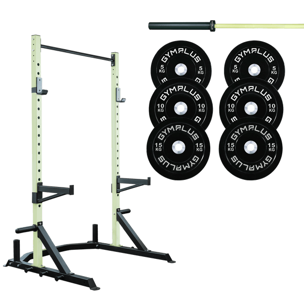 Gym Plus Half Power Rack Garage Gym Package HR2100-BUNDLE