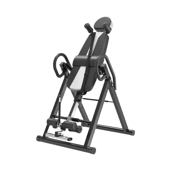 Gym Plus Foldable Gravity Inversion Table for Back Pain Relief INVERTWHITE