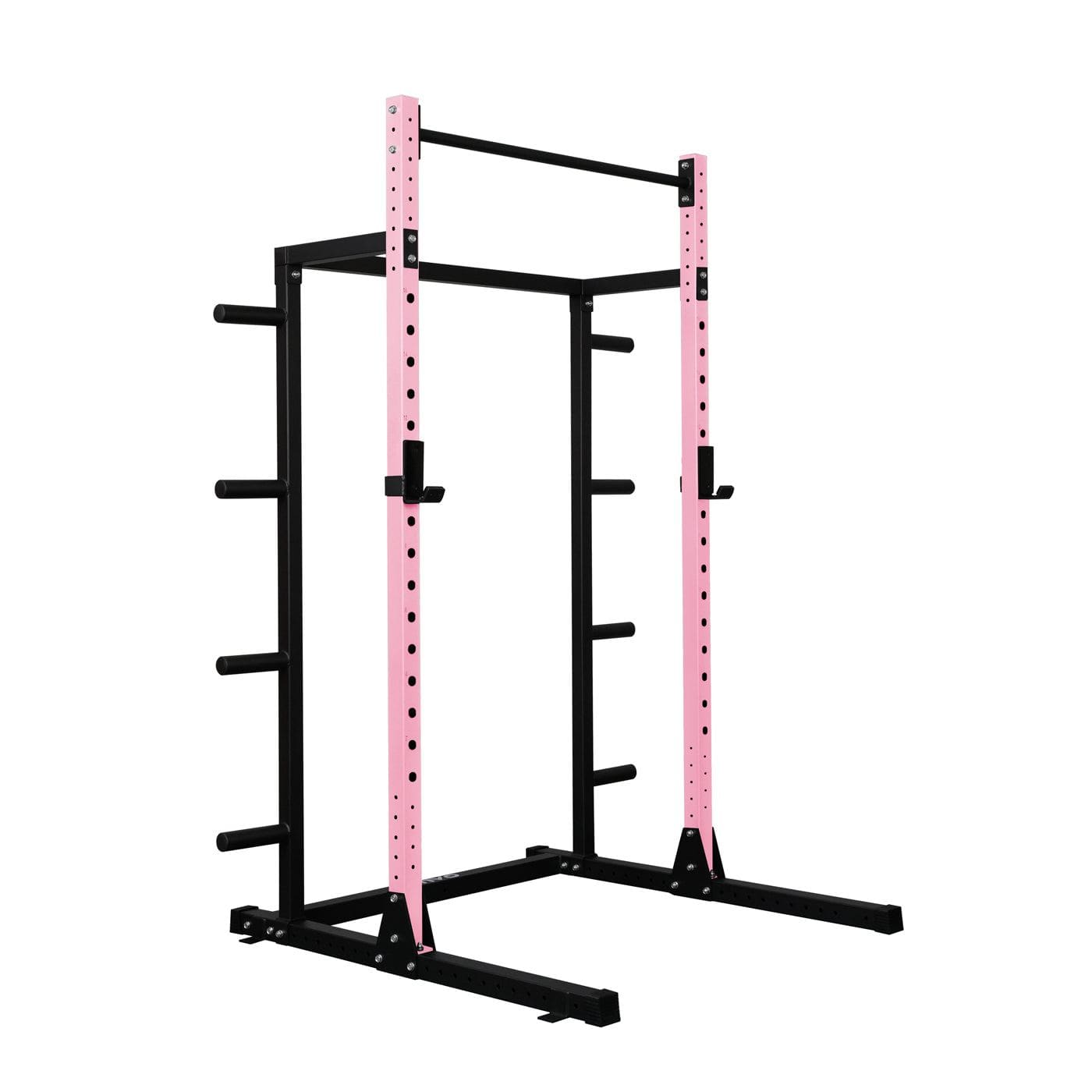 Half Power Rack Garage Gym Package - Pink (HR2300 Combo)