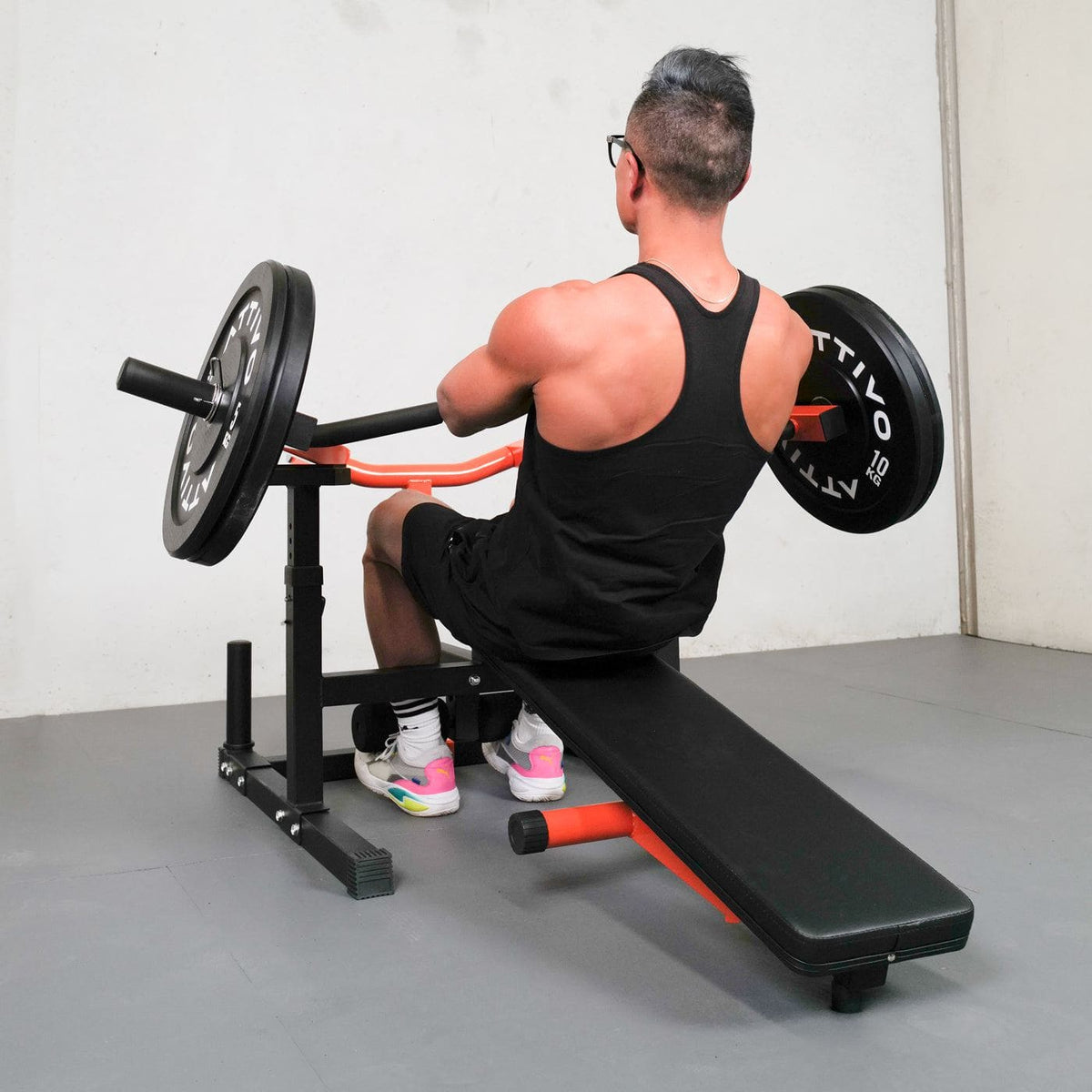 ATTIVO Adjustable Bench Press with Converging Arms