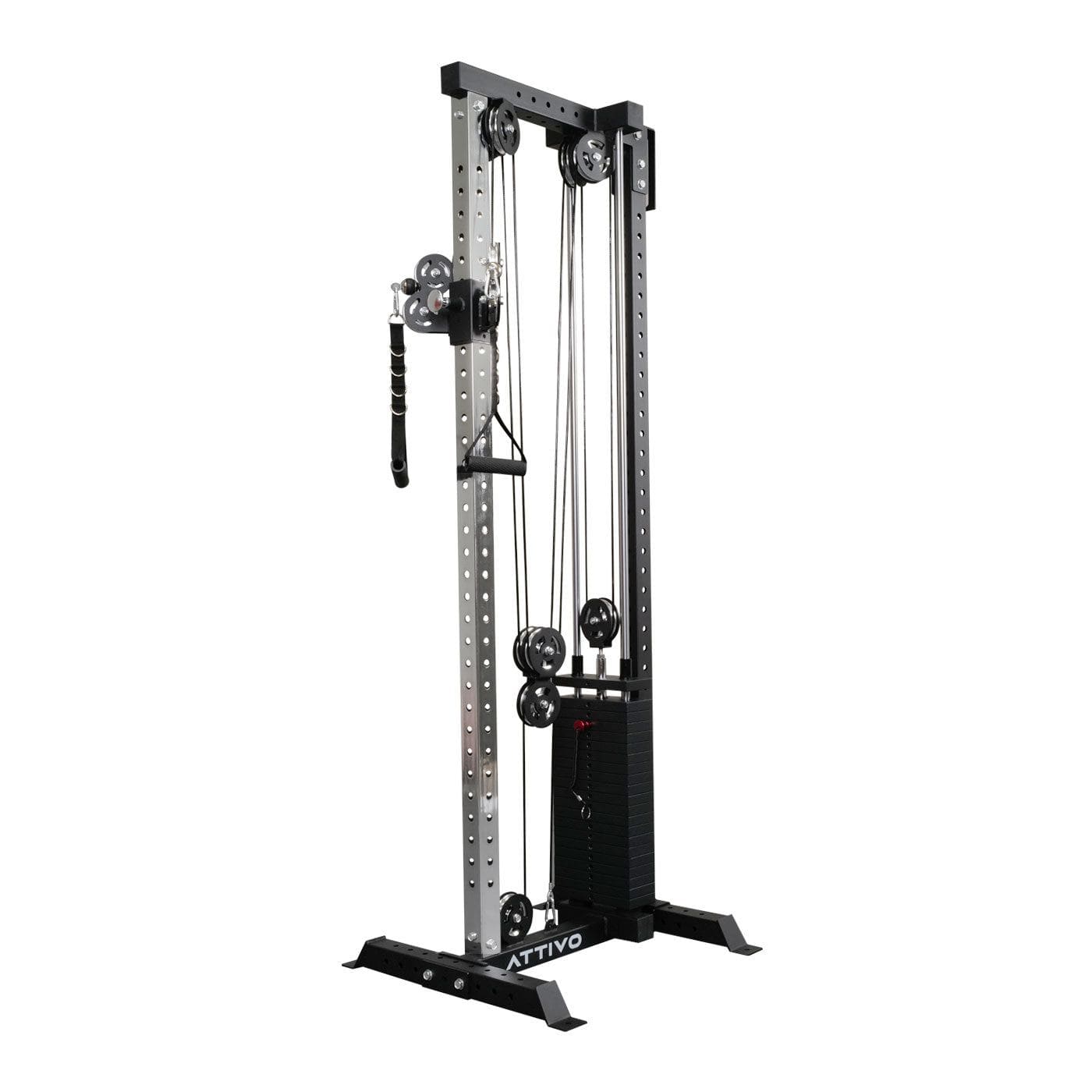 ATTIVO L4 Pro Series Wall Mount Cable Tower With Weight Stack - Alumin ...