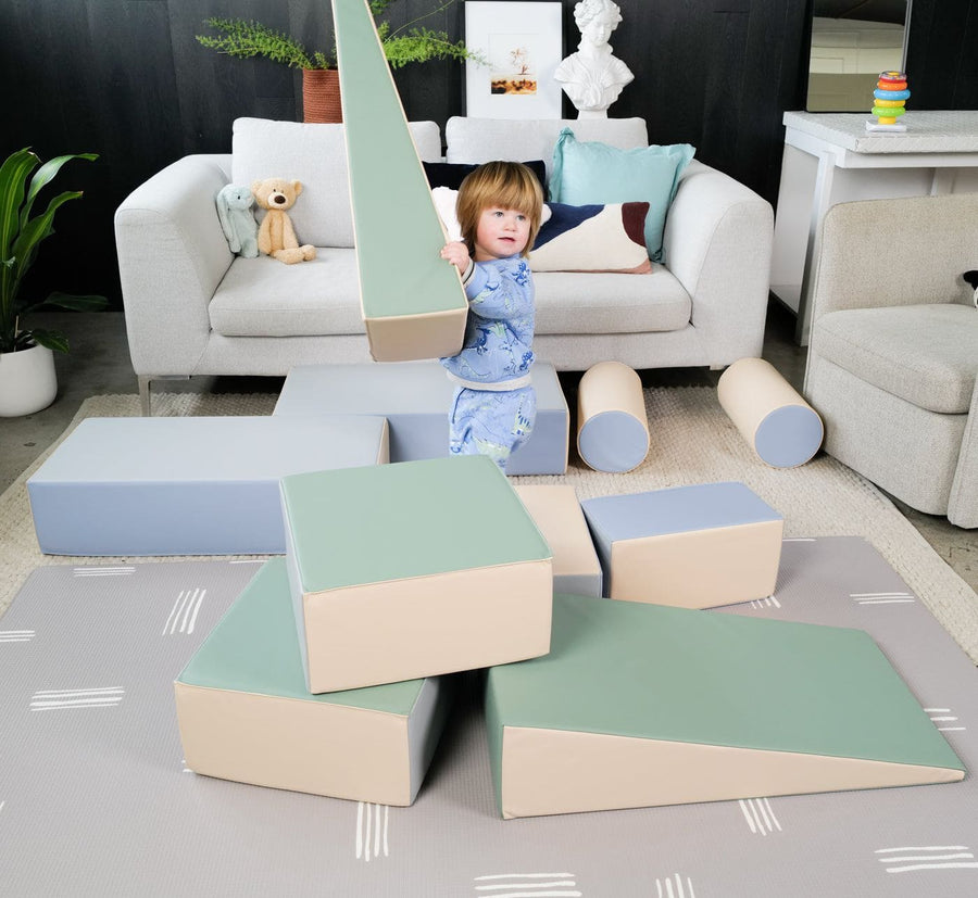 MEMAX Wild and Free Series - Large Soft Play Building Blocks - 10 Piece