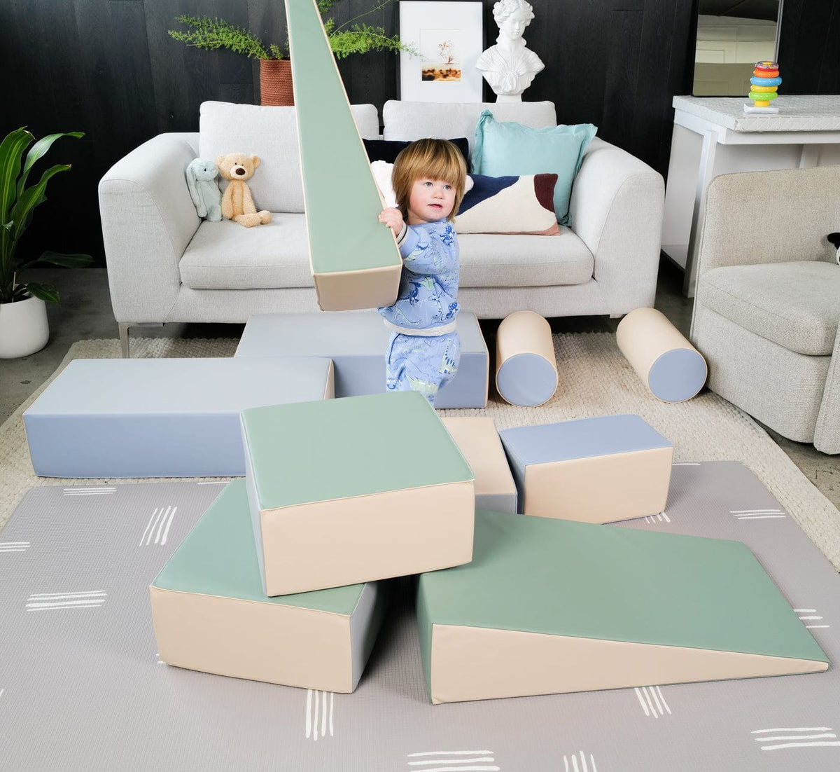 MEMAX Wild and Free Series - Large Soft Play Building Blocks - 10 Piece