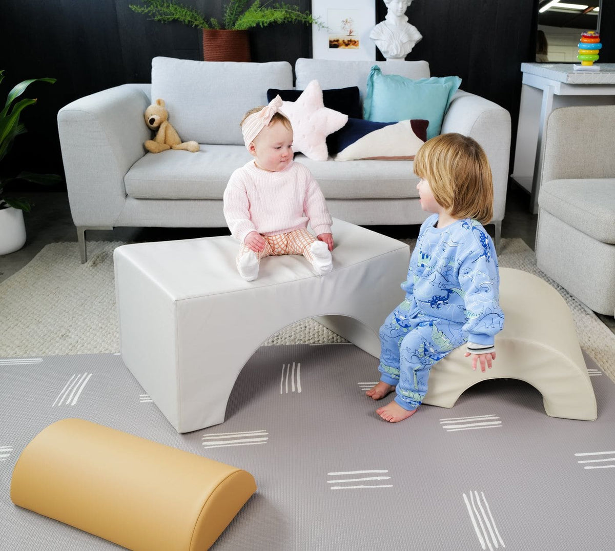 Sensory Montessori Neutral Baby Soft Play Value Bundle - 20 Piece