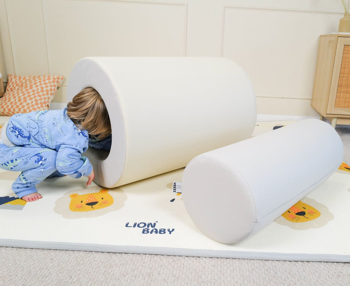 YOZZI Large Soft Play Foam Block Tumble n' Roll Barrels - 2 Piece