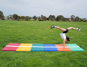 MEMAX Double-Sided Hopscotch and Tumbling Mat - 3.6M