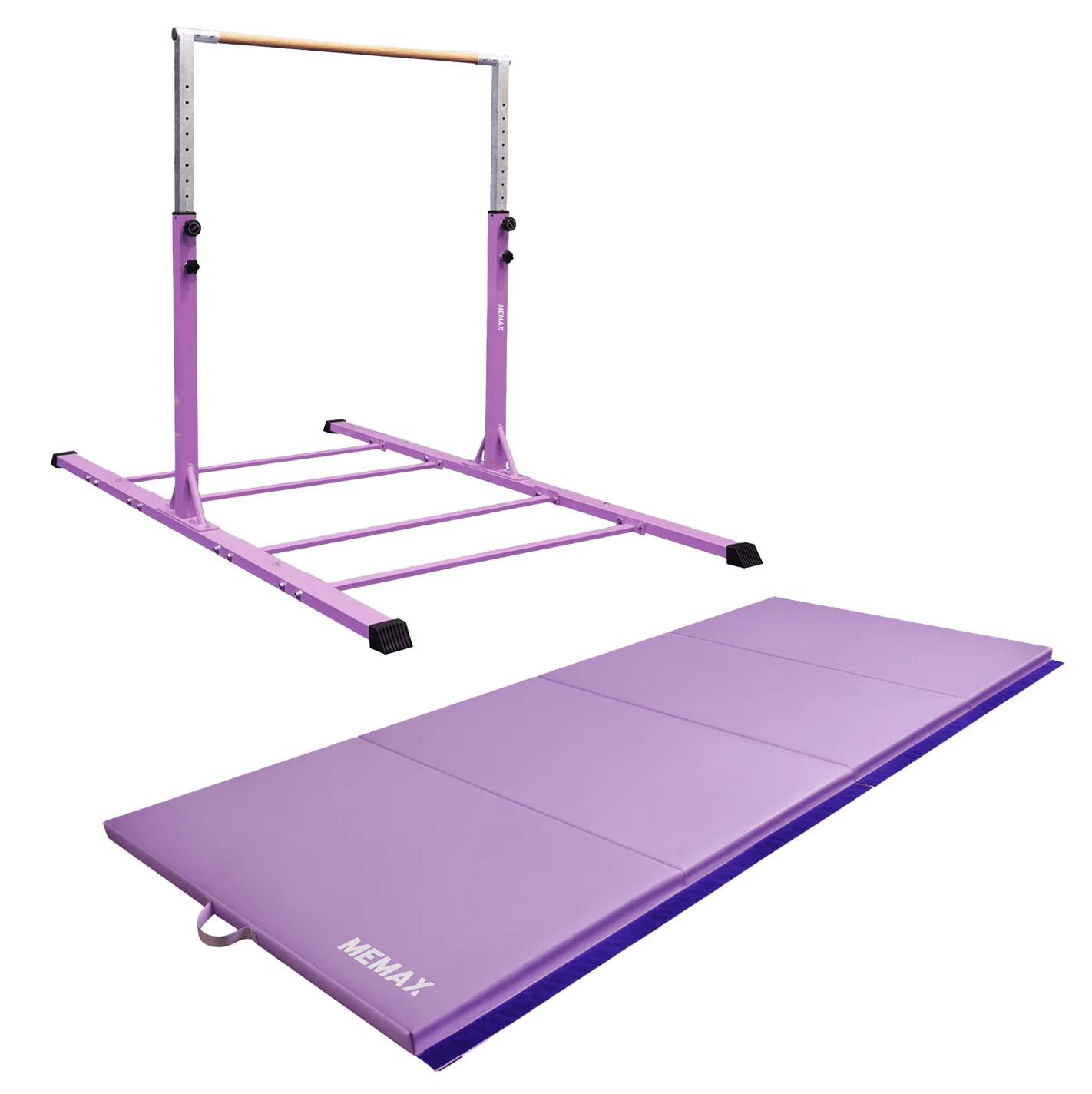 MEMAX Advanced Gymnastics Bar & Mat Set – Purple