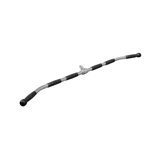 Gym Plus Lat Pulldown Bar Attachment with Rubber Grips - 120cm LPD-BAR-RB