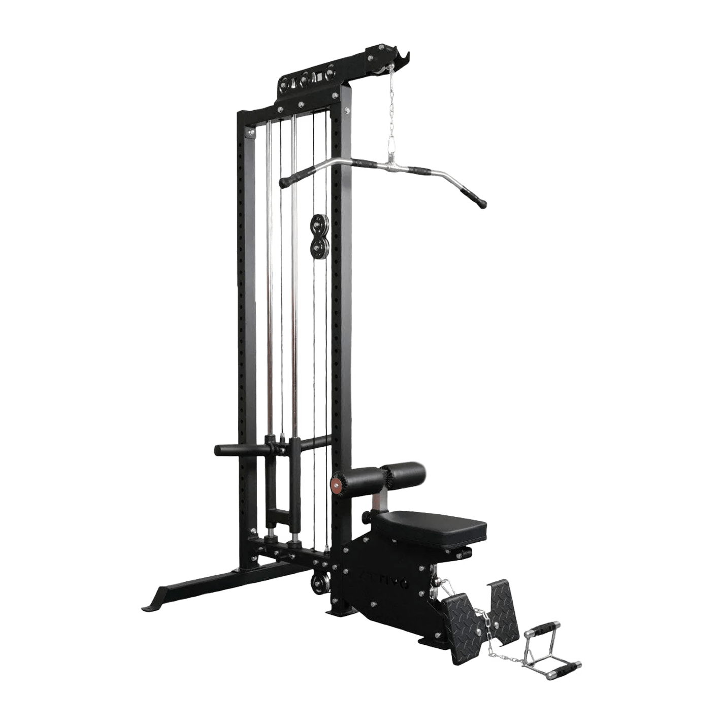 ATTIVO L4 Pro Series Lat Pulldown Low Row Machine - Aluminium Pulley Wheels