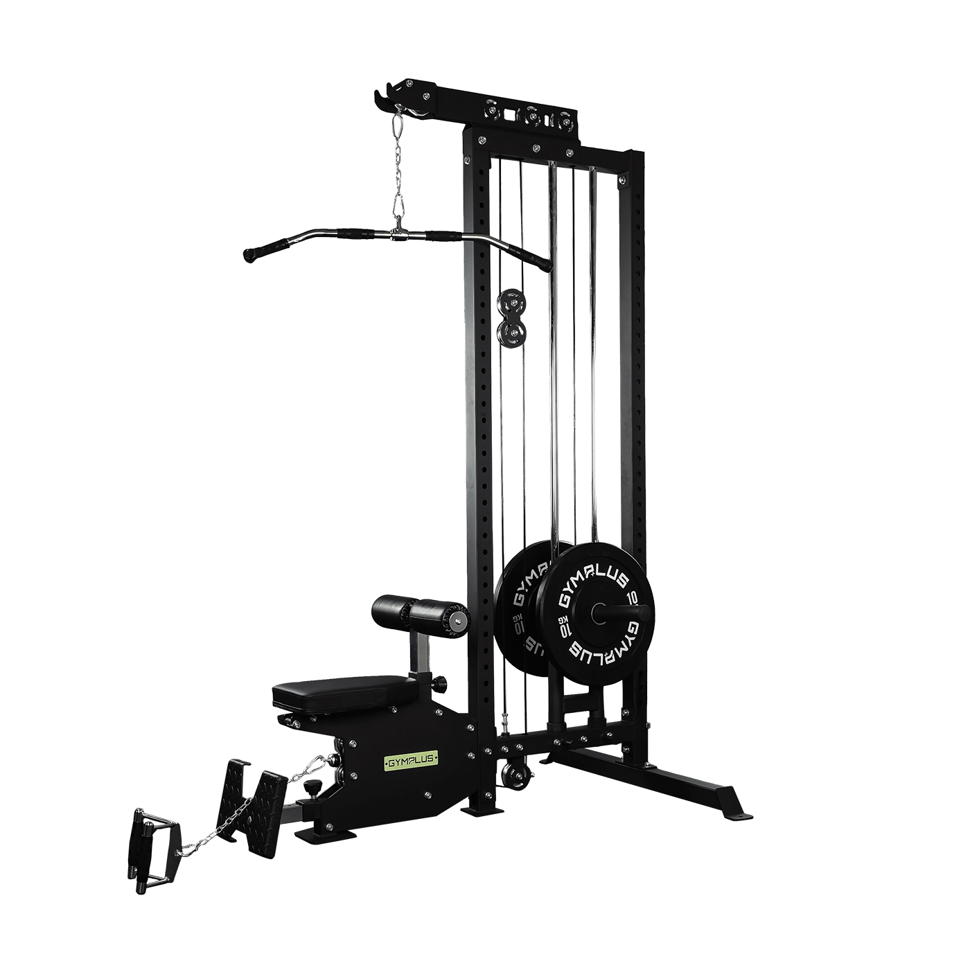 Lat Pulldown Low Row Machine with Aluminium Pulley Wheels - L4 Pro Series
