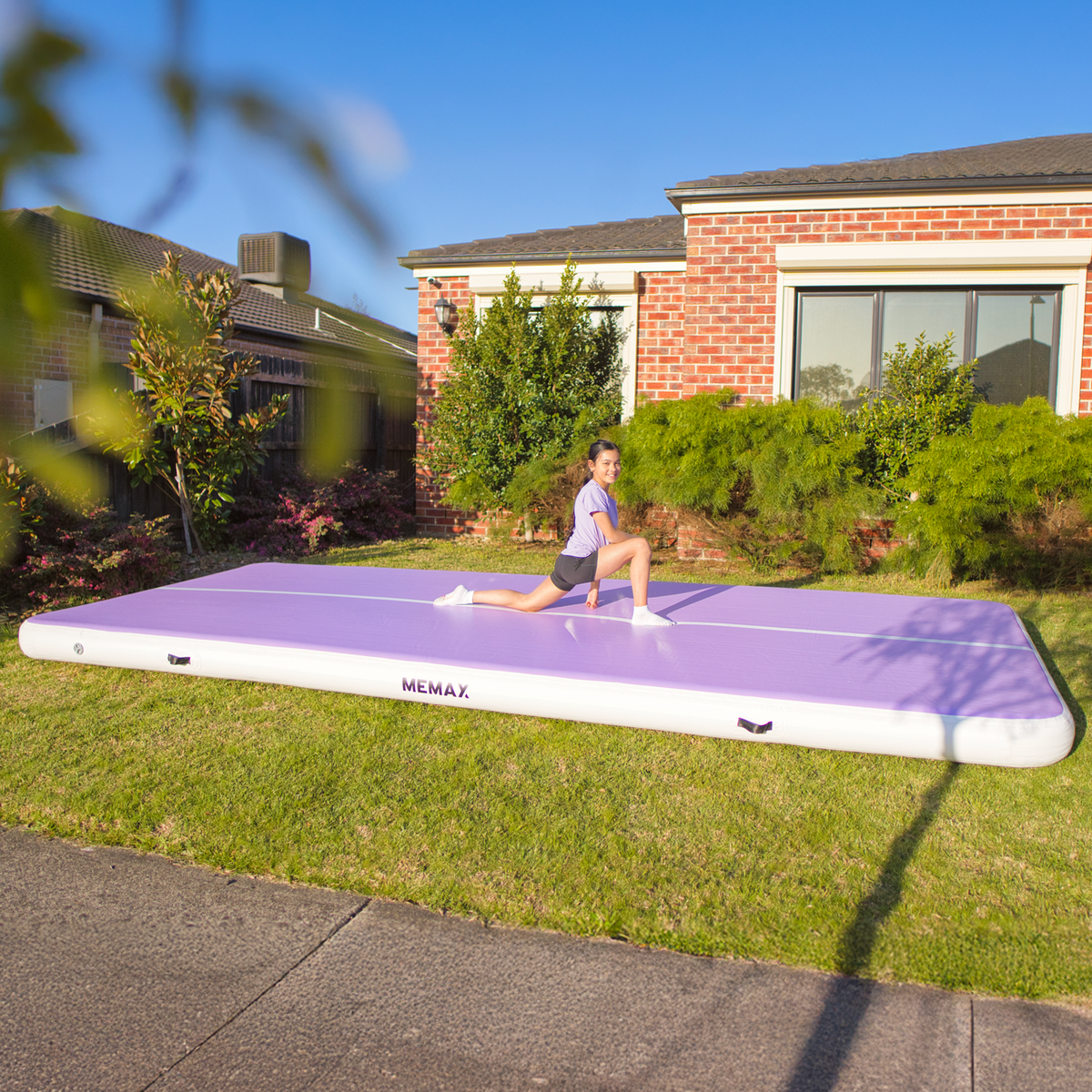 MEMAX Extra-Wide Inflatable Gym Mat - 2M Width