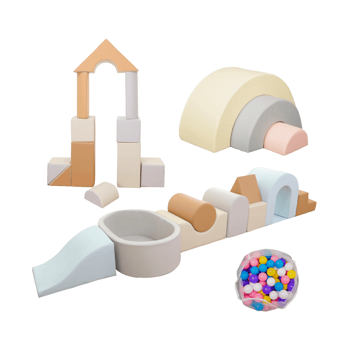 Sensory Montessori Baby Soft Play Value Bundle - 23 Piece