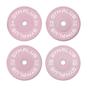 Pink Olympic Rubber Bumper Plates 5/10/15/20kg (Pairs)