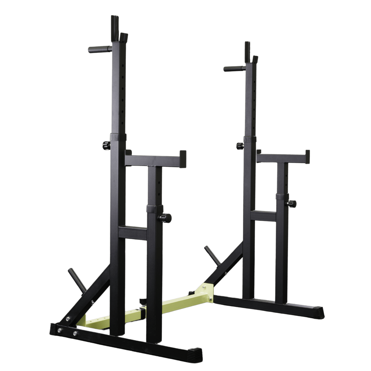 All-in-One Home Gym Lifting Starter Package - Bench, Rack, Barbell and Bumper Plates Set