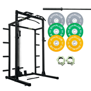 Gym Plus Half Power Rack Garage Gym Package - HR2300 Combo HR2300-CABLE-BUNDLE